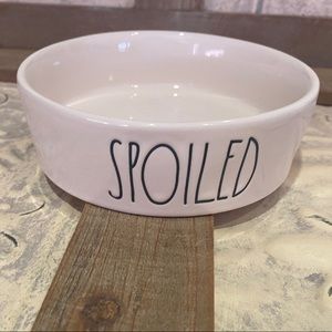 Rae Dunn SPOILED 4” round diameter small pet bowl
 Brand new